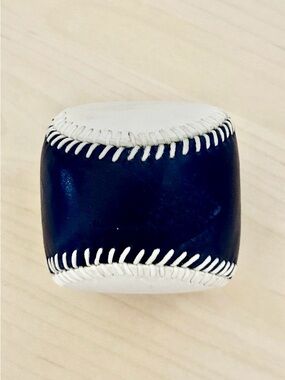 Coach Leather Baseball Paperweight